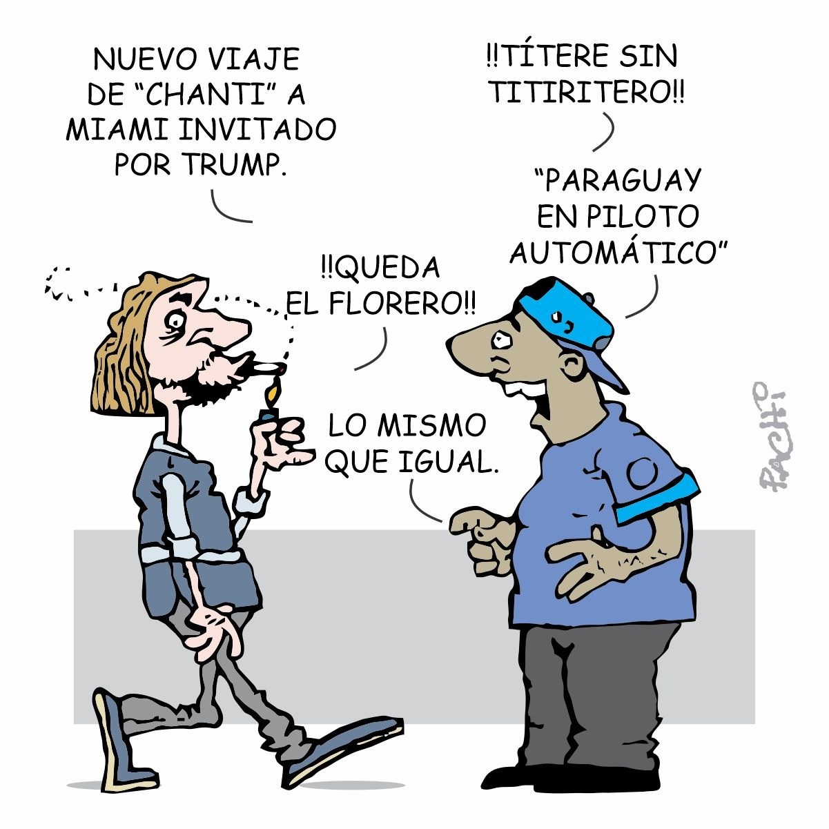 El humor de Pachi en un Flá