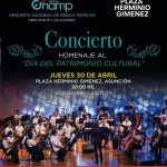 Concierto de música popular en la Plaza Herminio Giménez